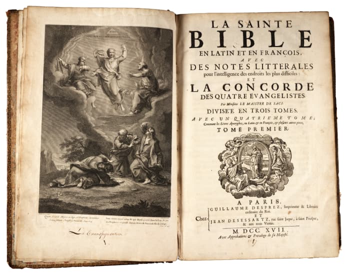 The Bible in Latin. Nothing is creepier than fire and damnation when read to you by a questionable Catholic priest.