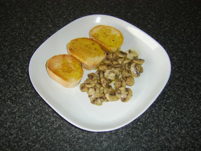 This simple dish was cooked up for lunch from leftover/ever present ingredients in less than ten minutes