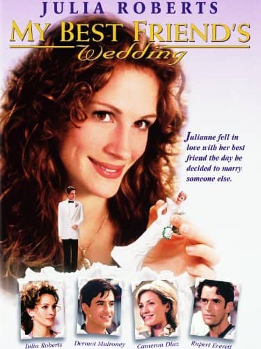 My Best Friend's Wedding is a 1997 romantic comedy film starring Julia Roberts, Dermot Mulroney, Cameron Diaz and Rupert Everett.