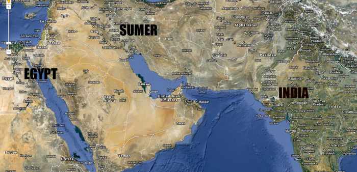 All three ancient flood cultures are around large bodies of water and yet 100's if not thousands of miles separate them.
