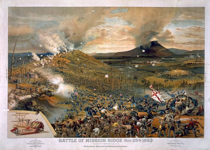Battle of Mission Ridge, TN. In which great grandfather H. McCaskey Inglish fought and survived.