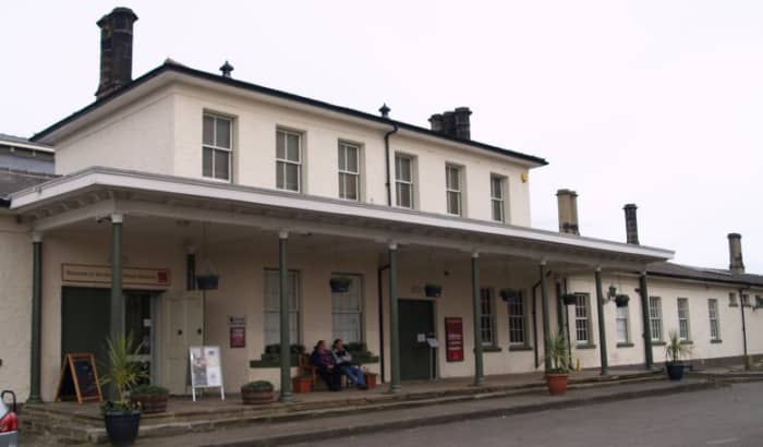 The exterior of the Head of Steam exhibition at North Road, reached by footpath from the railway station platform - free parking also available close by - and sited opposite the A1 Locomotive Trust/NELPG works (both organisations share the same site