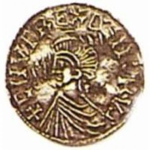 English coin minted for Knut Sveinsson early in his reign over England, before his older brother Harald died.and his reign extended to Danish territories