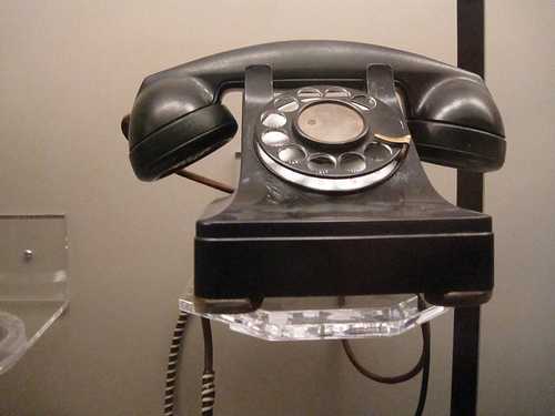 A 1946 telephone at the Henry Ford Museum, Detroit -- Can you imagine slavery in this post World War II era?