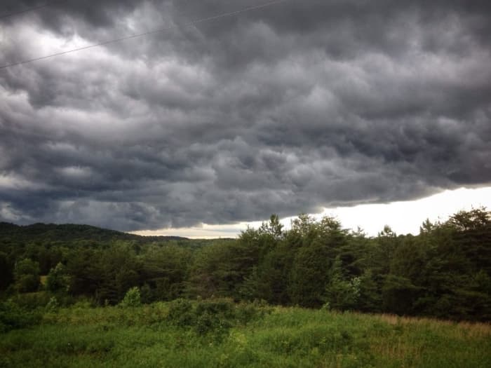 The hills of Brown County Indiana are perfect for watching weather changes. Photo courtesy of Vortex Interactive, Z. Mendez