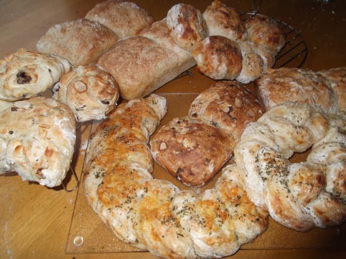 Breads baked in my solar oven are lighter in colour than those baked in the traditional gas oven.