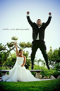 These newly weds sure look excited, but will it last?