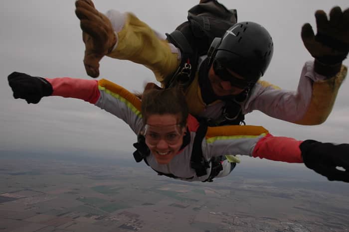 Starting a relationship with someone is as risky as sky diving--but if you can manage to land safely, the reward makes it worth the risk.