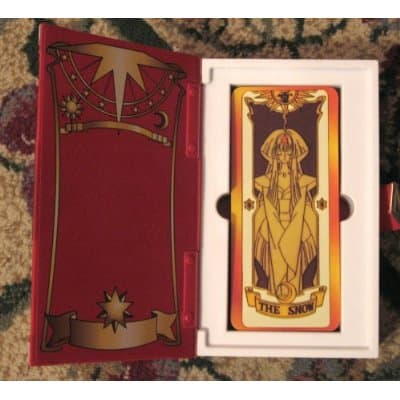Feel like Card Captor Sakura herself with your own copy of the Clow Cards and the Clow Book. Now all you need is a copy of Sakura's star staff