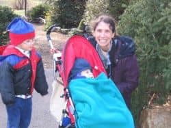 Stroller-friendly hike when my sons were 4 and 1. Make sure to bundle kids up if they're in a stroller, since they're not creating body heat by walking or running!