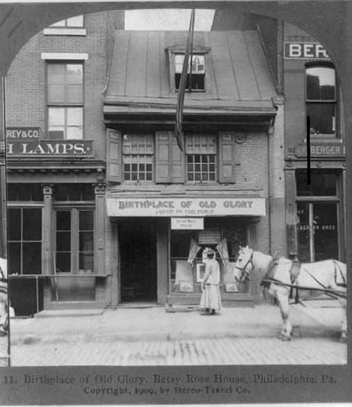 239 Arch Street, Betsy Ross house circa 1898