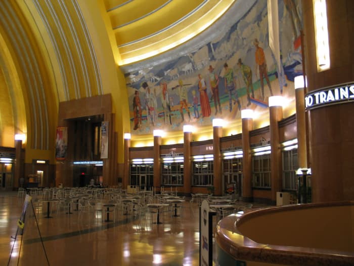 Cincinnati Union Station Terminal. Cincinnati Museum Center at Union Terminal, 1301 Western Avenue, Cincinnati, OH 45203.