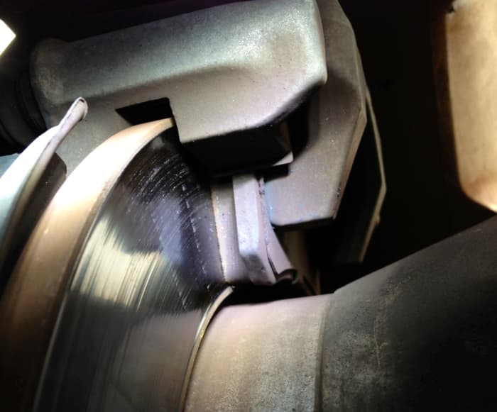 Check brake discs for visible lips at the edges – it could require replacing soon. Brake specialists can resurface discs, but only if their thickness remains within required specs.