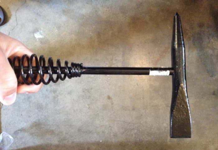 Good cheap chipping hammer for chipping off the slag or helping to remove a stuck electrode or piece of metal.