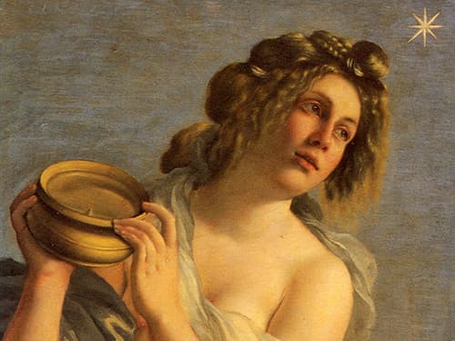 Artemisia Gentileschi, Allegory of the Inclination (a. 1615), detail, Florence Casa Buonarroti