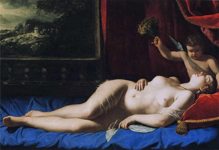 A. Gentileschi, Sleeping Venus (a. 1625), Princeton, the Barbara Piasecka Johnson Foundation