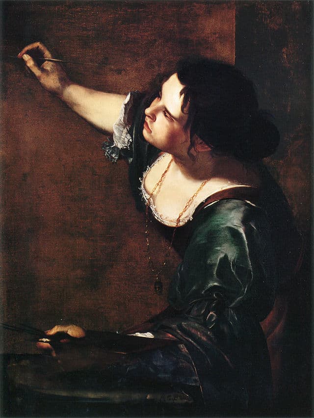 A. Gentileschi, Self Portrait as the Allegory of Painting (a. 1630), London Kensington Palace