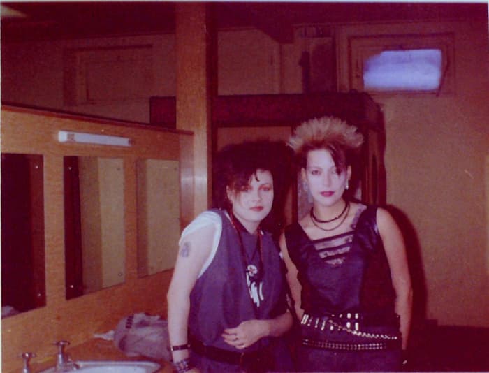 Me on the right with Michelle - I was regularly stopped by the police while out in my dad's car when I looked like this - once three times in one week!