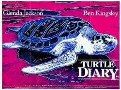 "Turtle Diary" (CBS, 1985) British Quad Poster Art by Andy Warhol (30 X 40) Ben Kingsley, Glenda Jackson