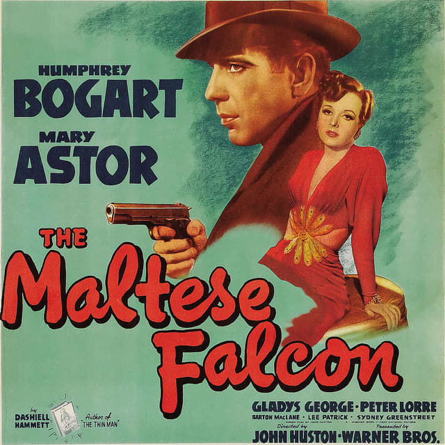 The Maltese Falcon Warner Brothers Six Sheet (1941) 14" X 22" Humphrey Bogart, Mary Astor