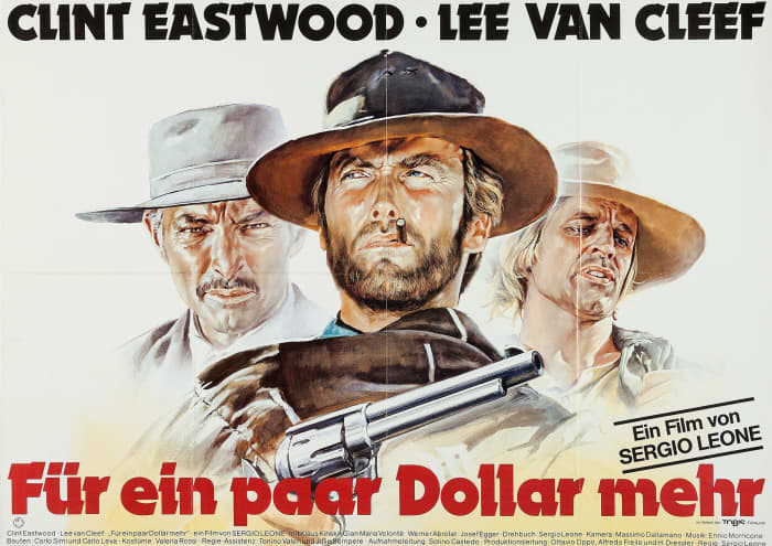 "For a Few Dollars More" (United Artists, R-1978) German A0 (33" X 46") Clint Eastwood, Lee Van Cleef