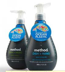 Method Soaps come in all shapes, sizes, and even recyclable material, see here the bottles are made of ocean plastic. Always trying to better the world, one cleaner at a time.