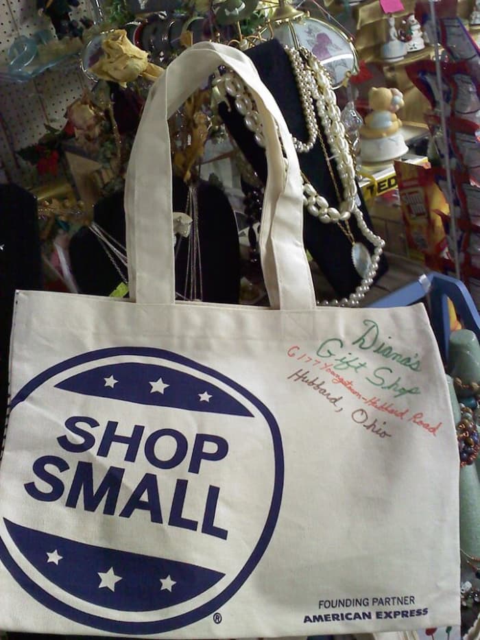 The first 15 customers in the door for this Small Business Saturday today will get a cotton tote bag to reuse here at my shop and everywhere.