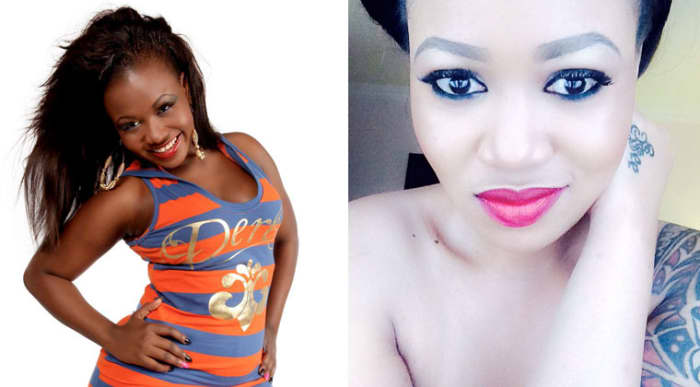 Before and After Picture of Kenya socialite Vera Sidika, the most recent celebrity to add fuel to the skin-bleaching.