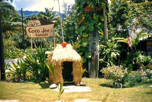 Coco Joes was famous for their pieces sculptured in Lava erupted from the once fiery depths of ancient Hawaiian volcanoes, the designs were always from Hawaii's colorful past and were original creations of solid, stone-like quality.