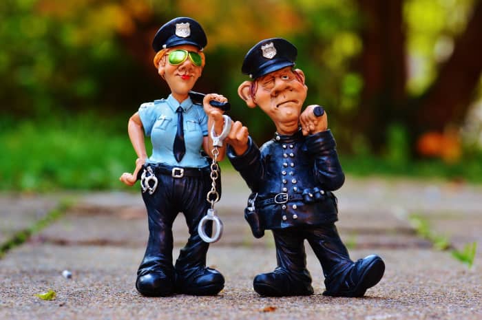 Don't curse when you get pulled over for speeding, or at least get it out of your system before the officer taps on your window.