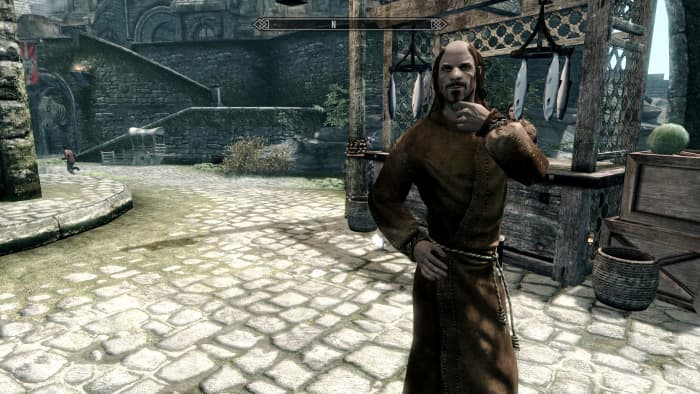 Improved NPC clothing using the Skyrim mod 2X Clothing Re-Mix – Kobayashi’s Mix. Picture courtesy of Skyrim Nexus, Bethesda and Zenimax.