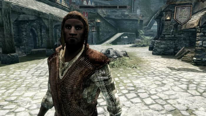 Improved NPC clothing using the Skyrim mod 2X Clothing Re-Mix – Kobayashi’s Mix. Picture courtesy of Skyrim Nexus, Bethesda and Zenimax.