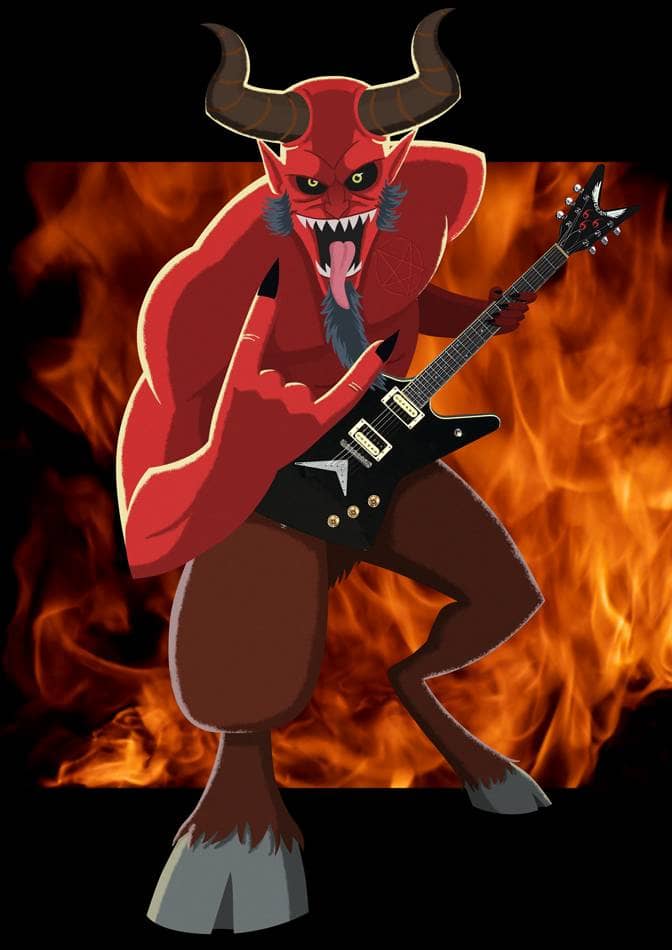 One basic depiction of the Devil in this movie. Awesome.