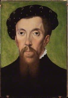 This subtly shows a drooping eyelid. Compare his face to Edward II portrait My favorite historical figure.