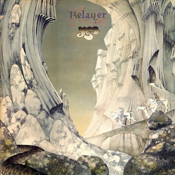 Yes "Relayer" Atlantic Records SD 18122 12" LP Vinyl Record, US Pressing (1974) Gatefold Album Cover Art & Design by Roger Dean