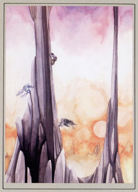 Back Cover Illustration from the Promotional Booklet Relaesd inside the Yes "Fragile" Album (1971) Illustration by Roger Dean