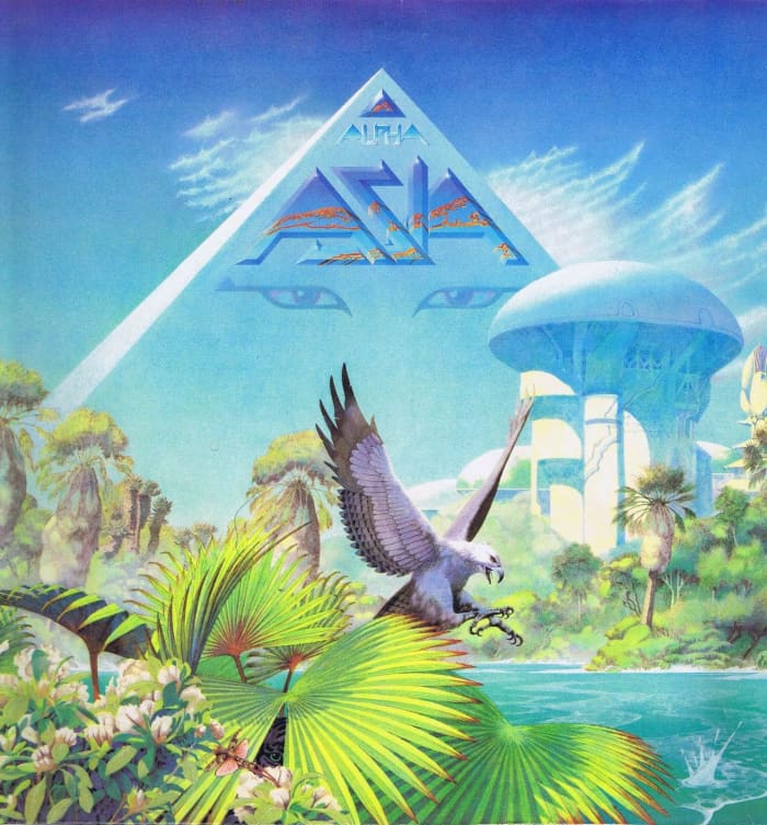 Asia "Alpha" Geffen Records GEF 22508 12" LP Vinyl Record, UK Pressing (1983) Album Cover Art & Design by Roger Dean