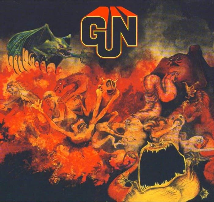 The Gun "Gun" CBS Records S 63552 12" LP Vinyl Record UK Pressing (1968) Album Cover Art & Design by Roger Dean