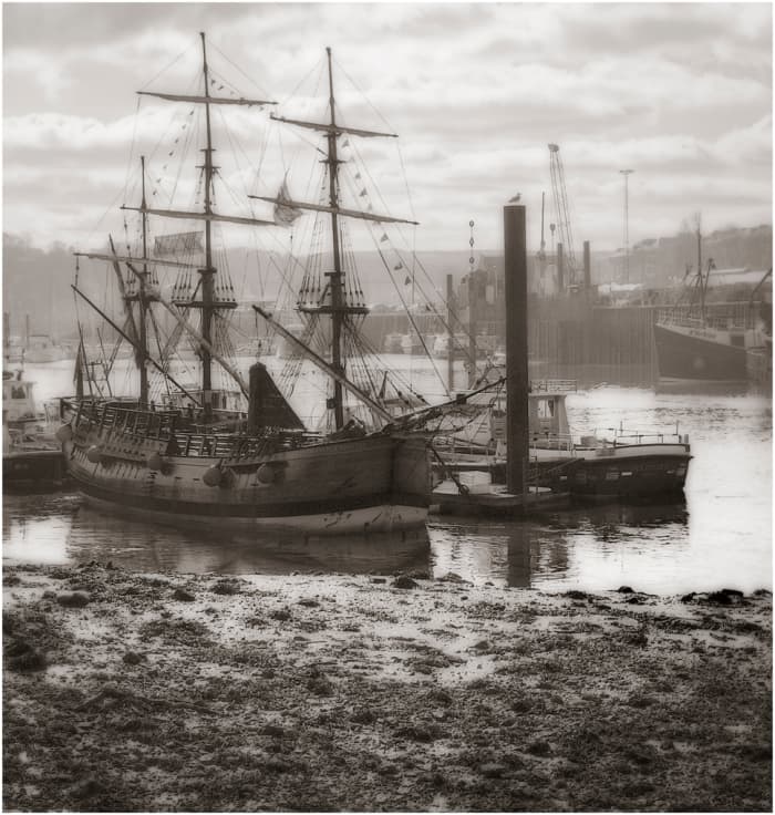 Whitby Harbour very early in the 20th Century with another 'Cat'. Steam was overtaken by diesel, Yet the 'romance' of sail lingers. Cook rounded the 'Horn' more than once when circumnavigating the globe