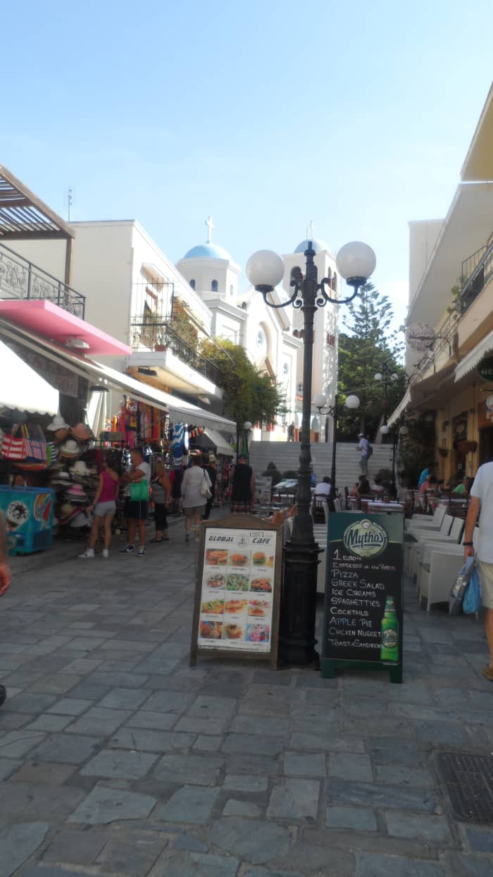 Most tourist shopping areas in Greece have modern precincts as well as older style shops