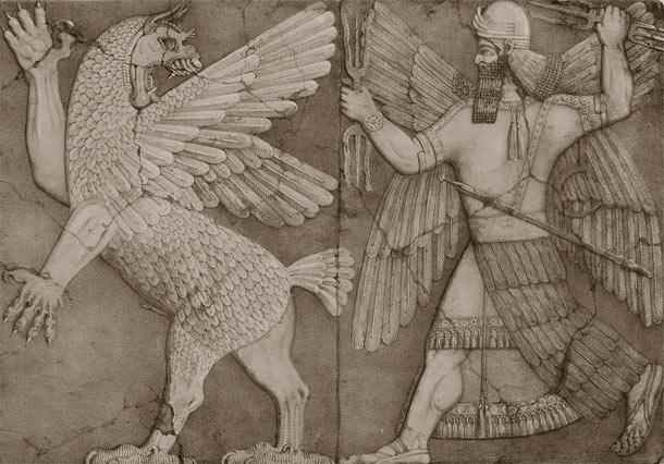 A Sumerian Tablet depicting a mythical figurine that could be real. A genetic modification?