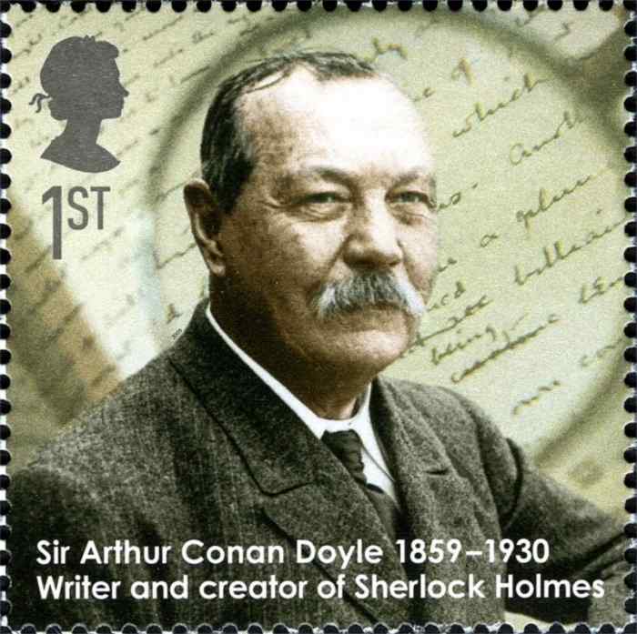 Sir Arthur Conan Doyle, surgeon and author who created Sherlock Holmes through the eyes of his friend Doctor Watson, originally published in Strand Magazine