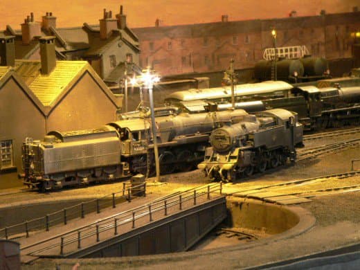 Colin Snowdon as Chairman of the Double O Gauge Association has two layouts to choose from. You'd need to check his exhibition diary in the JOURNAL to see which he'll have at the next show. This is Belmont Road shed, that he inherited from a friend