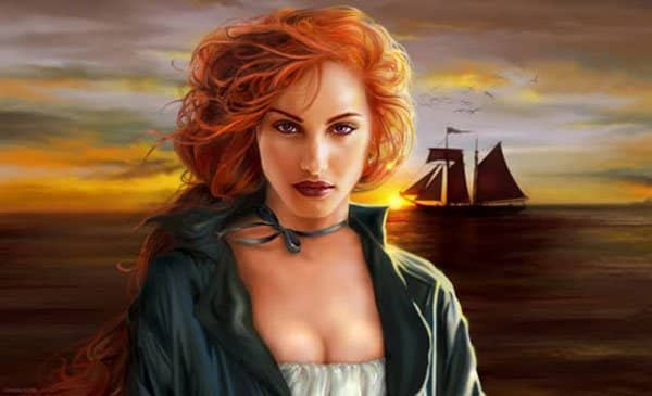 While modern artists depict Grace with long, red hair, Grace actually wore her hair cut short. When she was 12 her father refused to let her sail because her long hair would be caught in the mast. So, Grace cut her hair short and kept it that way.