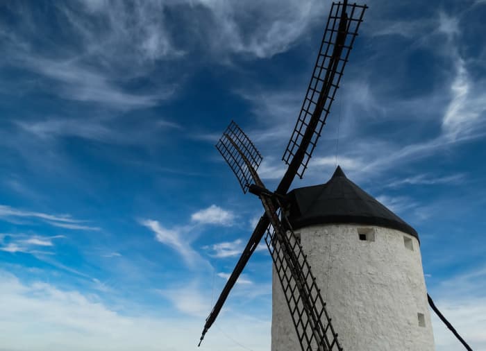 The windmill is not only a source of energy but it keeps on spinning around just like time keeps on passing us by.