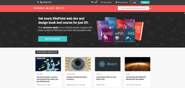 sitepoint.com: Learn Web Design and Development through tutorials, books, and courses on HTML5, CSS3, JavaScript, PHP, Responsive Web Design.