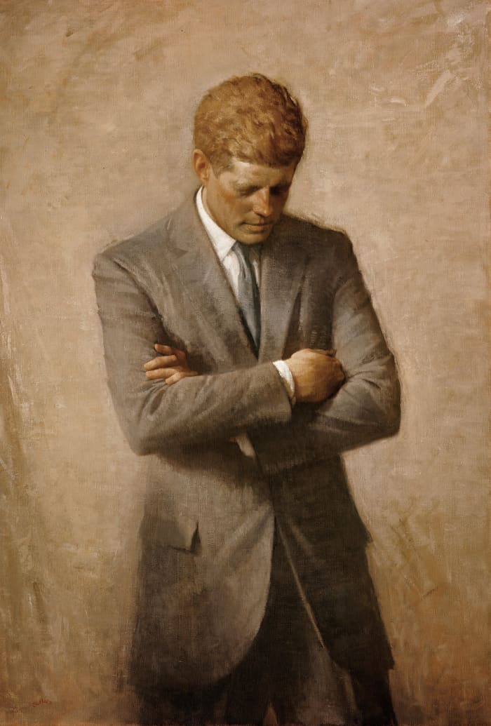 Aaron Shikler, Posthumous official presidential portrait of U.S. President John F. Kennedy, The White Historical Association