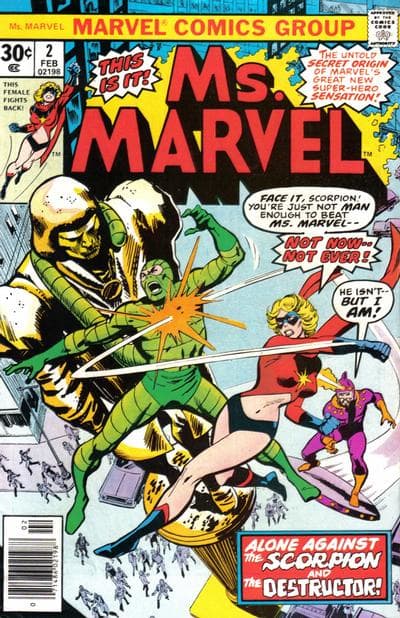 The event that happens in Captain Marvel #18 is finally revealed to be the cause of Carol gaining her powers and that is not revealed until issue #2 of the 1977 Ms. Marvel comic series.