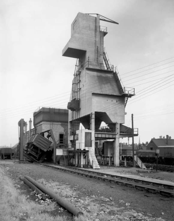 Locomotive coaling plant at Grantham - hitherto the preserve of male railway workers - a step up from manual coaling that called for muscle-power, women would have been taught to operate the controls. It was nevertheless dirty and dusty work