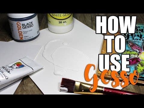 Think of gesso as the canvas for your art journal. This is especially important if you are using a recycled book .